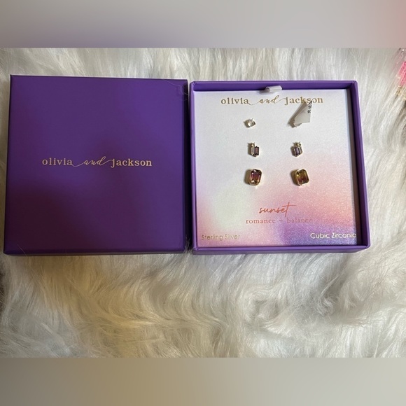 Olivia and Jackson Sterling Silver Earrings - Picture 1 of 11